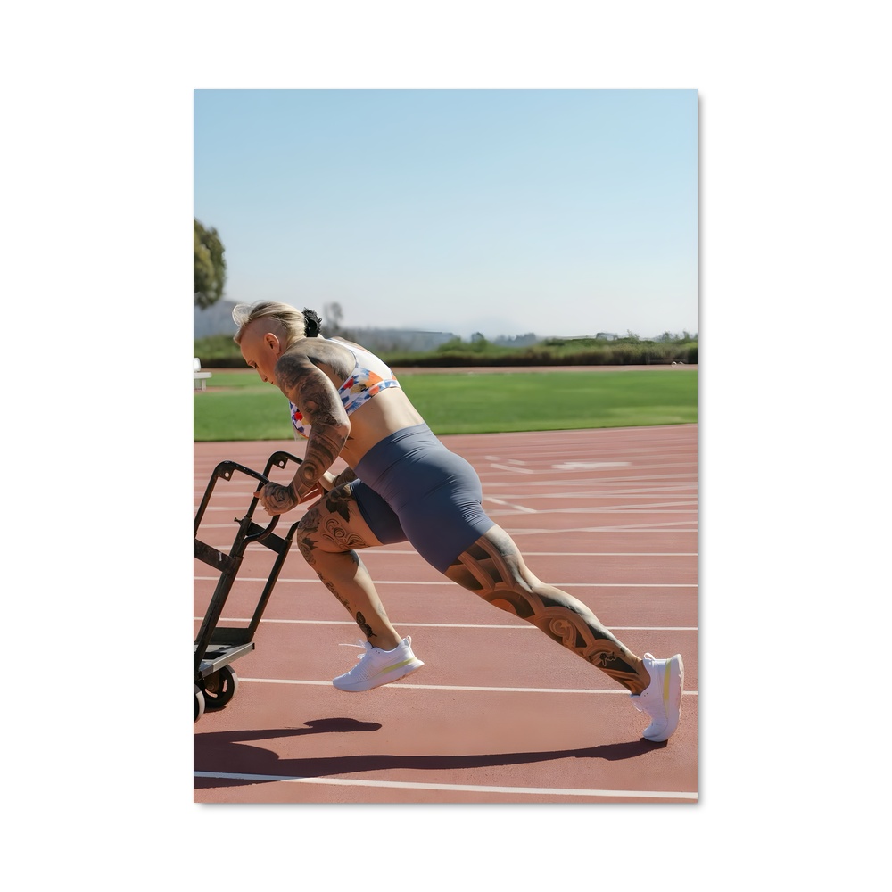 Poster Piste de Glisse